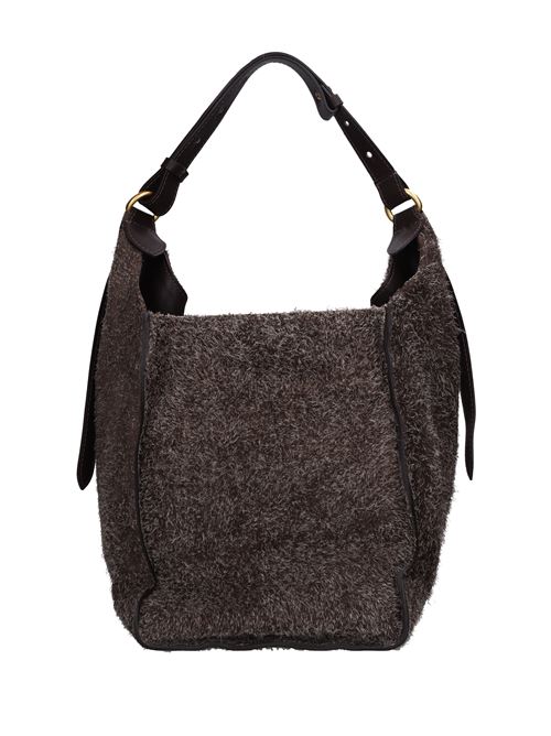 Borsa in camoscio e pelle GIANNI CHIARINI | 11056 LDN-PLMARRONE SCURO